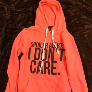 “SPOILER ALERT: I DON’T CARE” sweatshirt
